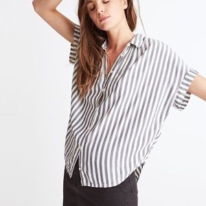 Madewell Central Shirt Button Up in Stripe in XS